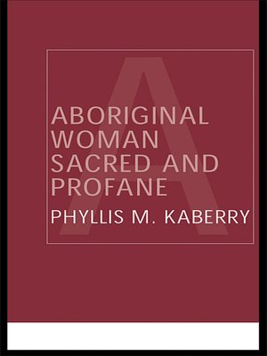 cover image of Aboriginal Woman Sacred and Profane